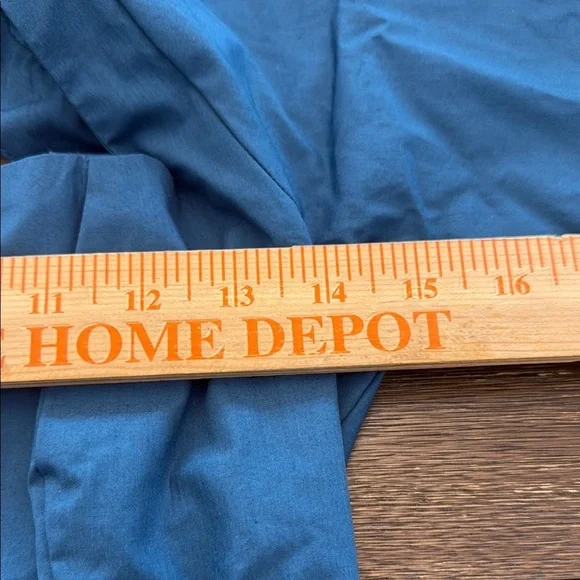 Anthropologie Square Neck Poplin Mini Dress Long Sleeve Teal NWT Size Small - Picture 11 of 15